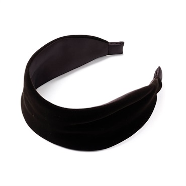 Complex Biz ブラウン　ビーズヘアバンド SALE30%OFF ベーシックベルベット フレキシフィットヘアバンド