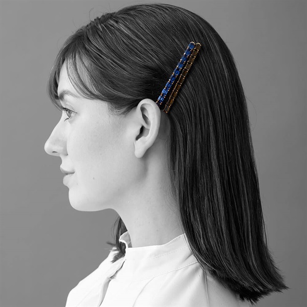 コンプレックスビズ　フルールパルレハーフスティック　ライトグレー　新品(訳あり) SALE30%OFF シェルフローラル スリムバレッタ(ホワイト