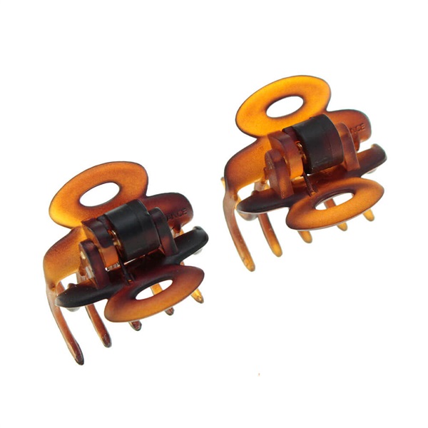 【販路限定】ドームクリップ 2個セット(ブラウンミックス)