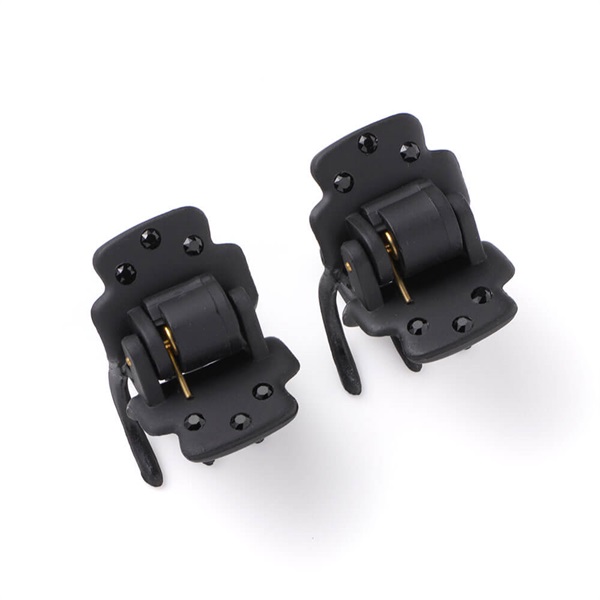 【販路限定】スーパー石付クリップ 2個セット(ブラック)