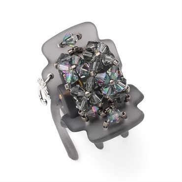 フローラルアイス デザートクリップ(グレー)