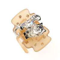 チェリッシュキャット デザートクリップ(ベージュ)