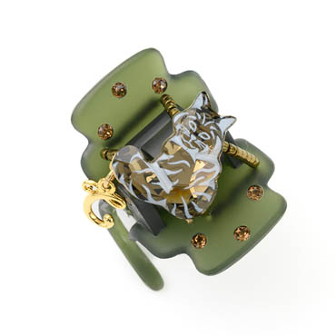 チェリッシュキャット デザートクリップ(グリーン)