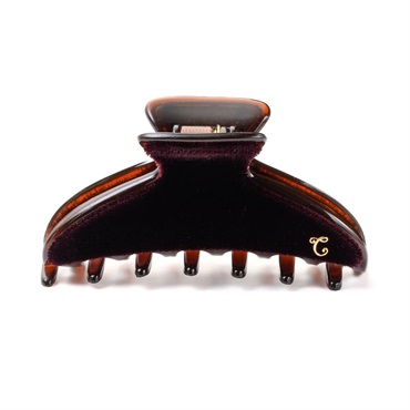 SALE50%OFF シュエットベルベット バンスクリップ(ブラウン)