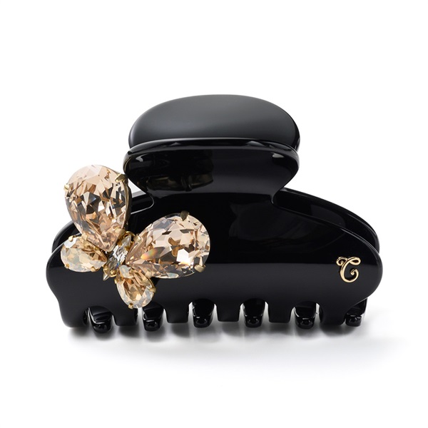 クリスタルアミュレット バンスクリップ(ゴールドカラー)