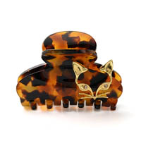 チェリッシュキャット バンスクリップ Ｍ(ブラウン)