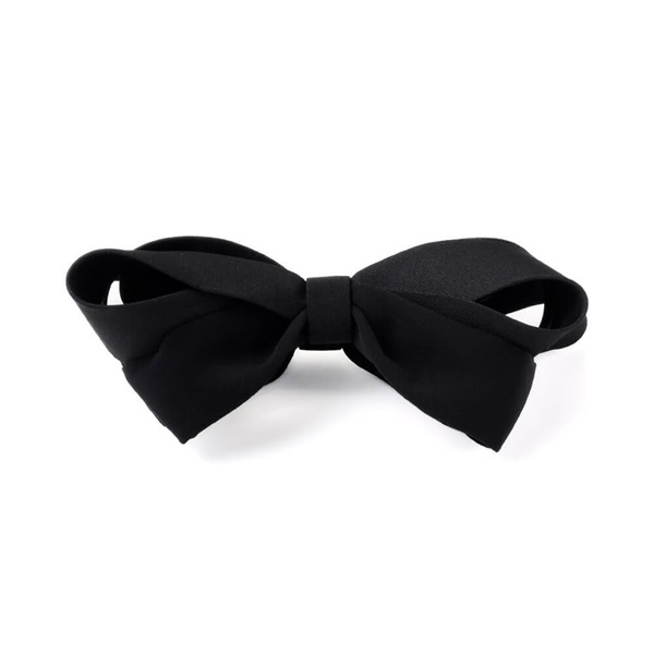 プレーンリボン バナナクリップ(ブラック)