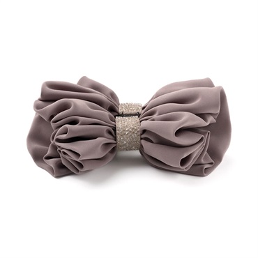 ラフィネリボン バナナクリップ(ピンクベージュ)