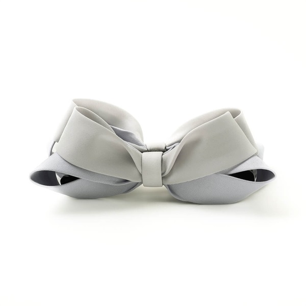 SALE30%OFF プレーンリボン バナナクリップ(ライトグレー)