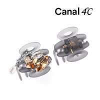 【Web限定】Canal 4℃×Complex Biz サクラ ホイップクリップ2個セット(ベージュミックス)