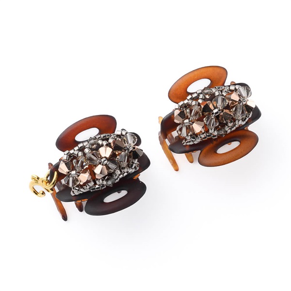 フローラルアイス ホイップクリップ2個セット(ピンクゴールドカラー)