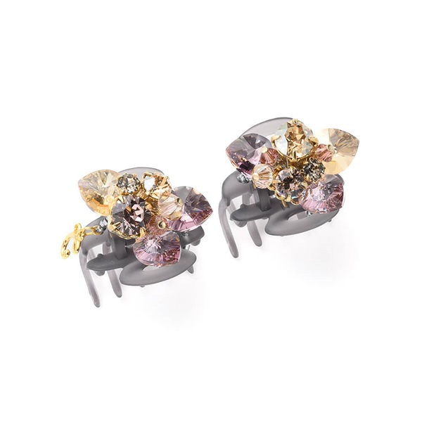 3/19発売 フラワーシンフォニー ホイップクリップ2個セット(ピンクベージュ)