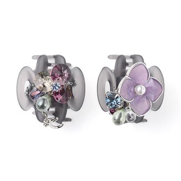 シアージュ ホイップクリップ2個セット(パープルミックス)