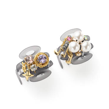 プレイフルチャーム ホイップクリップ2個セット(ライトマルチ)