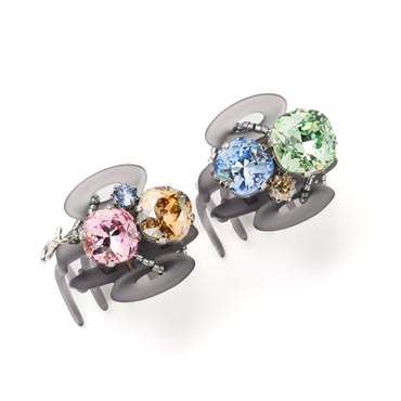 販路限定】クリスタルメッシュレイヤー ポニー(ピンクミックス