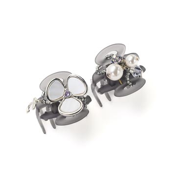 販路限定】クリスタルメッシュレイヤー ポニー(ピンクミックス