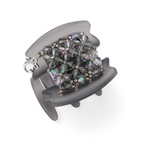 フローラルアイス デザートクリップ 中(グレー)