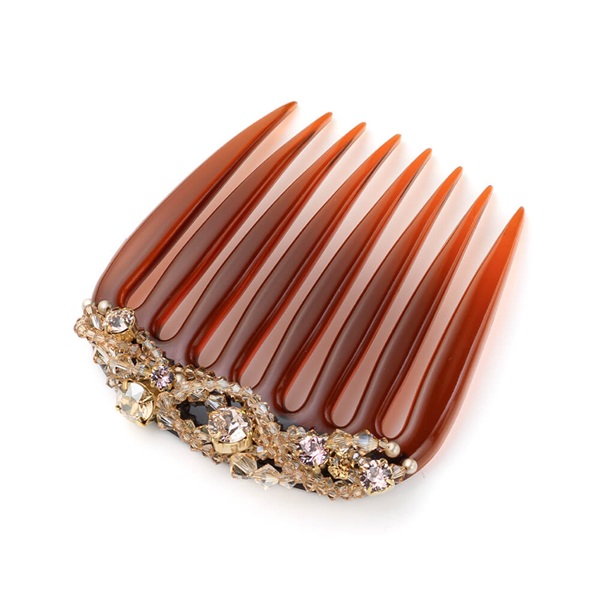 フローイングビーズ フレンチコーム(ベージュミックス)