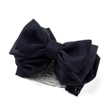 ダブルリボン ミニイージーコーム(ネイビー)