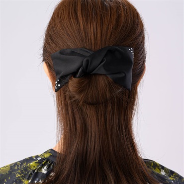 SALE40%OFF 【Web限定】ツイストスクエアストーン シュシュ(ブラック)