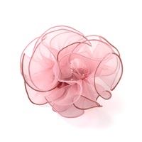 レイヤードフリル シュシュ(ダークピンク)