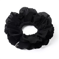 クラシカルプリーツ シュシュ(ブラック)