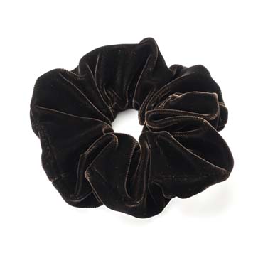 8/21発売 プレーンベルベット シュシュ(ブラウン)