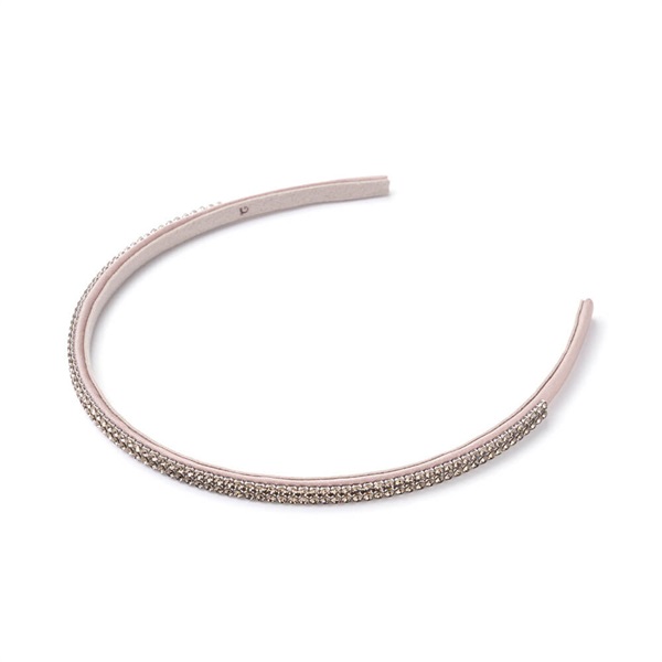 クリスタルメッシュ ヘアバンド(グレージュ)