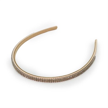 SALE40%OFF クリスタルメッシュ ヘアバンド(ライトベージュ)