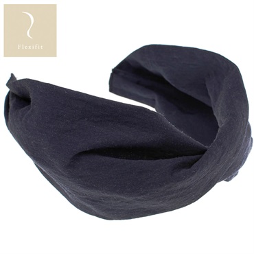 SALE50%OFF コクーンシャンブレー フレキシフィットヘアバンド(ネイビー)