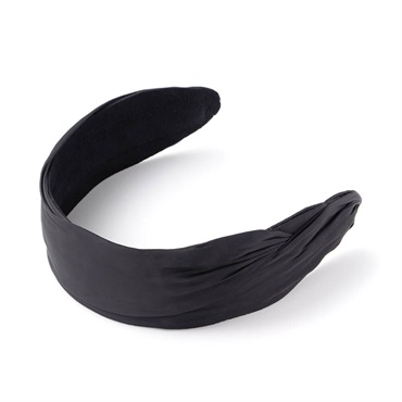 SALE50%OFF クラシックギャザー フレキシフィットヘアバンド(ブラック)
