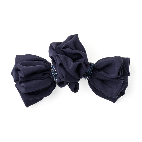 3/19発売 ラフィネリボン バレッタ(ネイビー)