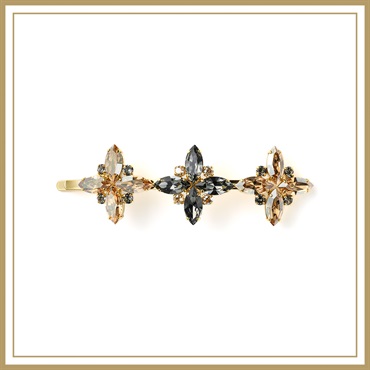 ジオメトリーエモーション ロングピン(ベージュミックス)