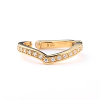 Elaborate ウィッシュボーン 3wayイヤカフ(ゴールドカラー)