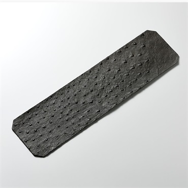 ROIS ROIA オーストリッチスマホカバー (アッシュ・グレー) Type-A