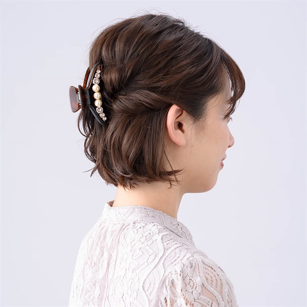 販路限定】ピュアシャイン バンスクリップ L(ライトベージュ