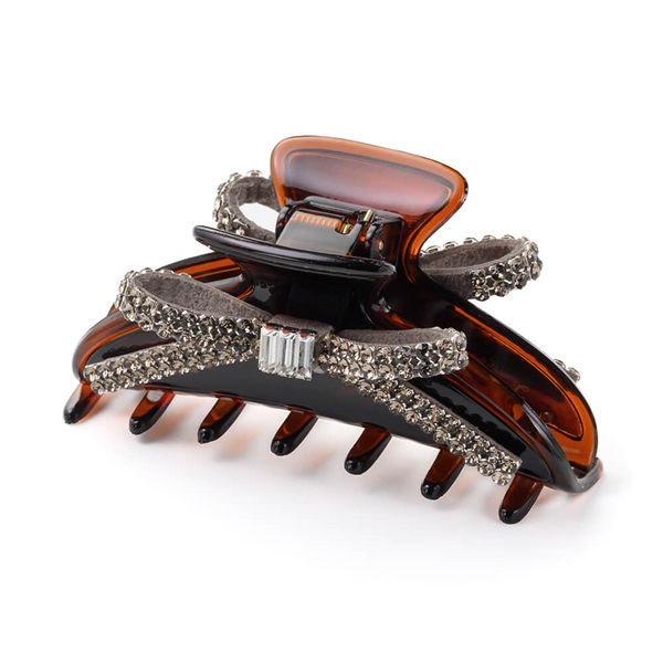 クリスタルメッシュパヴェ バンスクリップ(グレージュ) | バンス