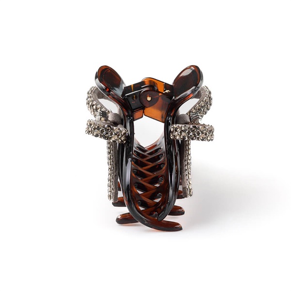 クリスタルメッシュパヴェ バンスクリップ(グレージュ) | バンス