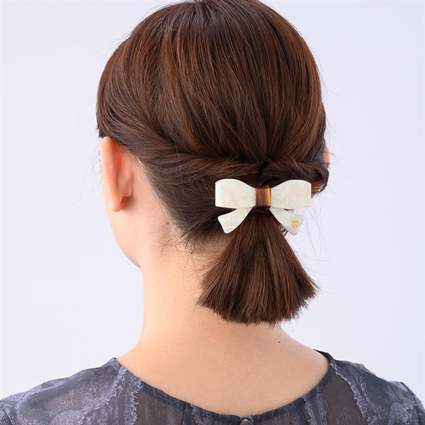 SALE40%OFF 【Web限定】フラットリボン ポニー(ホワイト