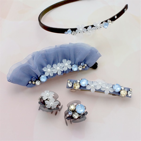 SALE50%OFF フローラルドルチェ バレッタ(ライトブルー) | バレッタ