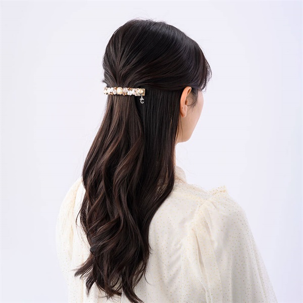 新品即決 レディアリーシャイン バレッタ(ベージュミックス) | バレッタ ヘアアクセサリー
